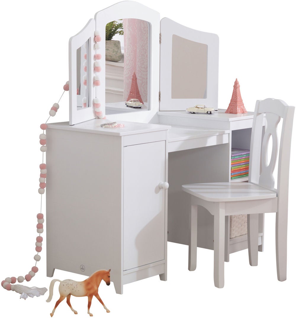Kidkraft Spegelbord med stol, Deluxe