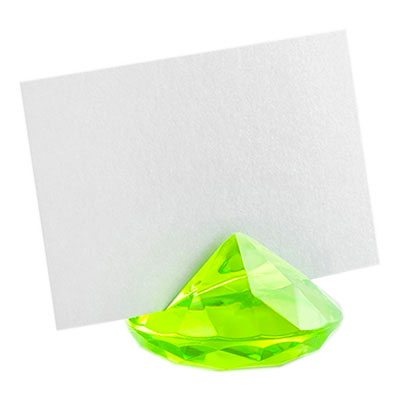 Placeringskortshållare Diamant 10-pack - Grön