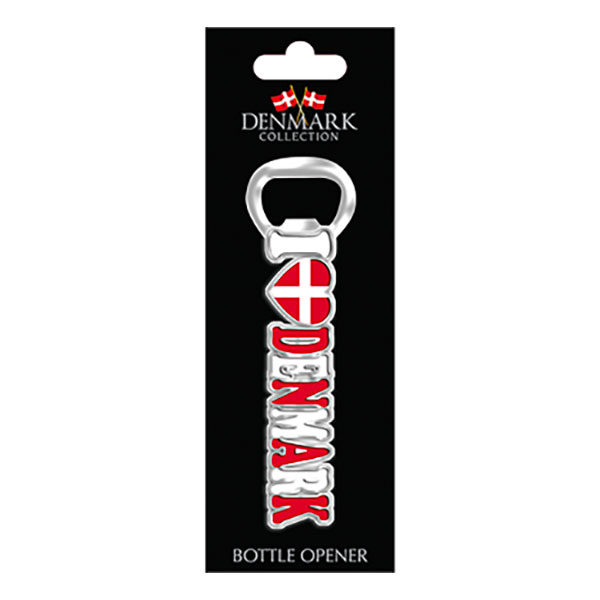 Souvenir Kapsylöppnare Magnet Denmark