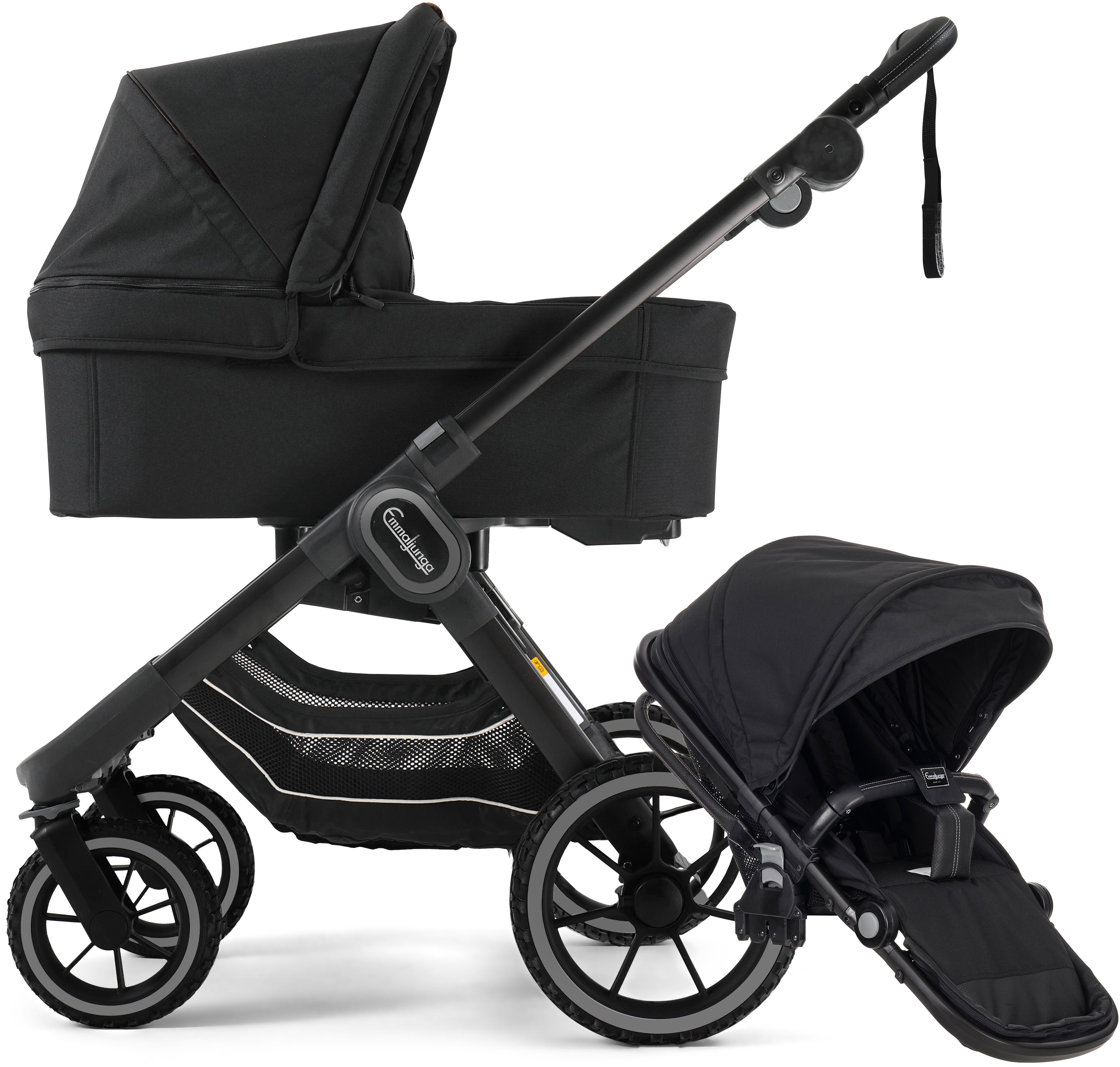 Emmaljunga NXT90 ERGO Duovagn, All Black Offroad