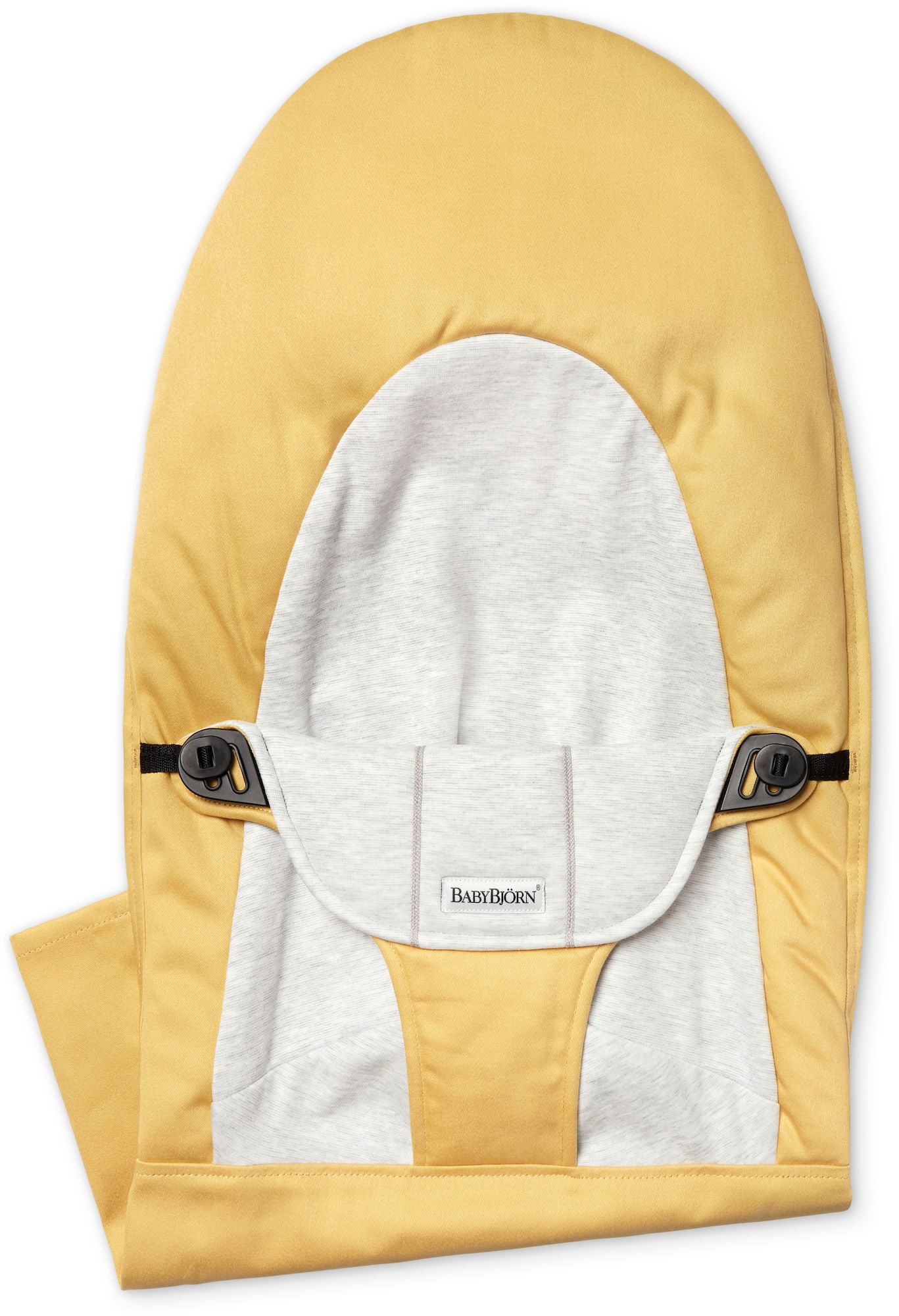 BabyBjörn Balance Soft Tygsits, Cotton/Jersey, Gul/Grå