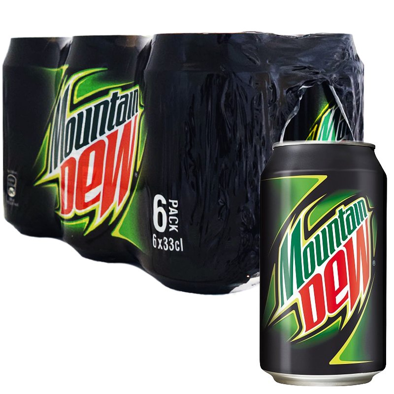 Mountain Dew 6 x 33cl - 26% rabatt