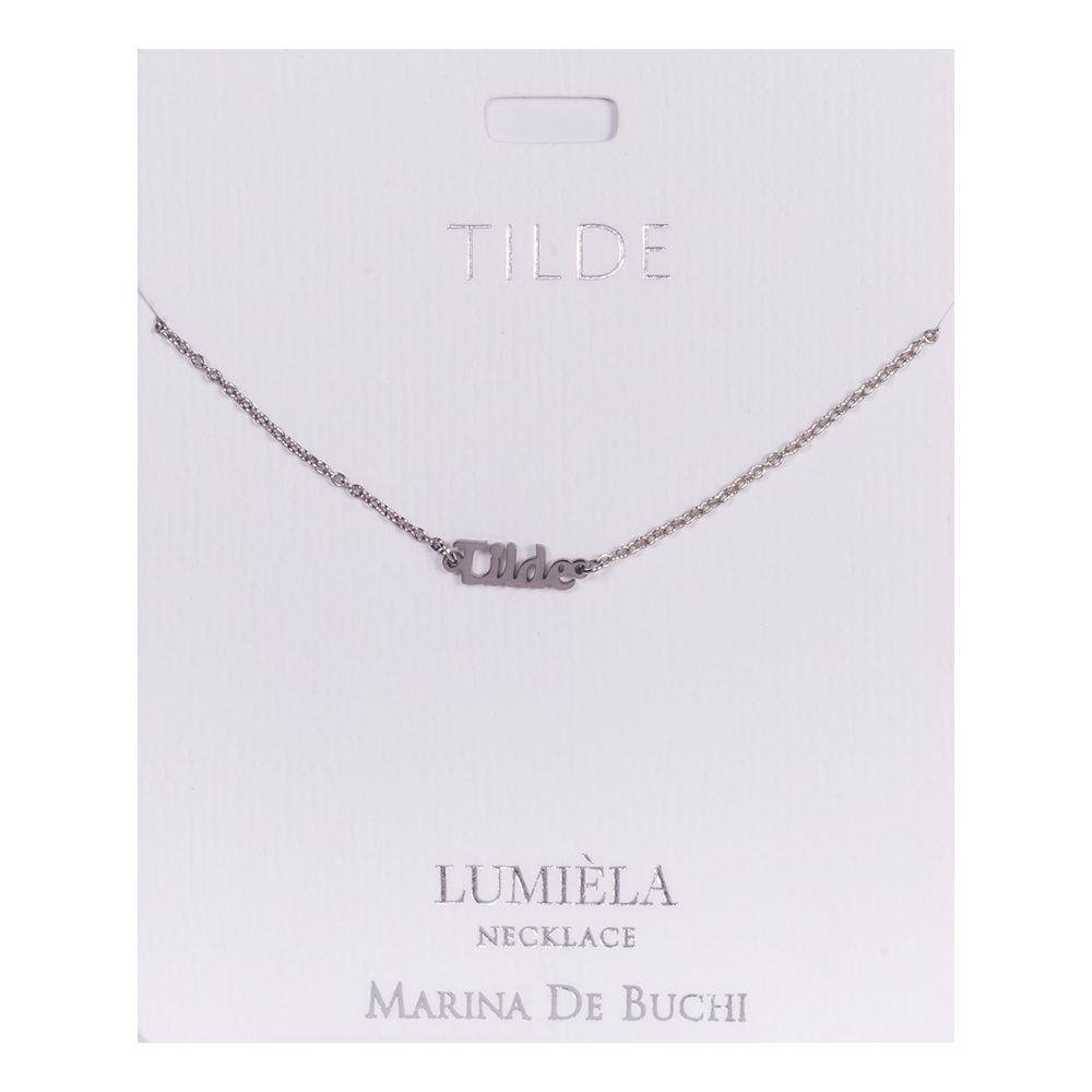 Namnhalsband Silver - Tilde