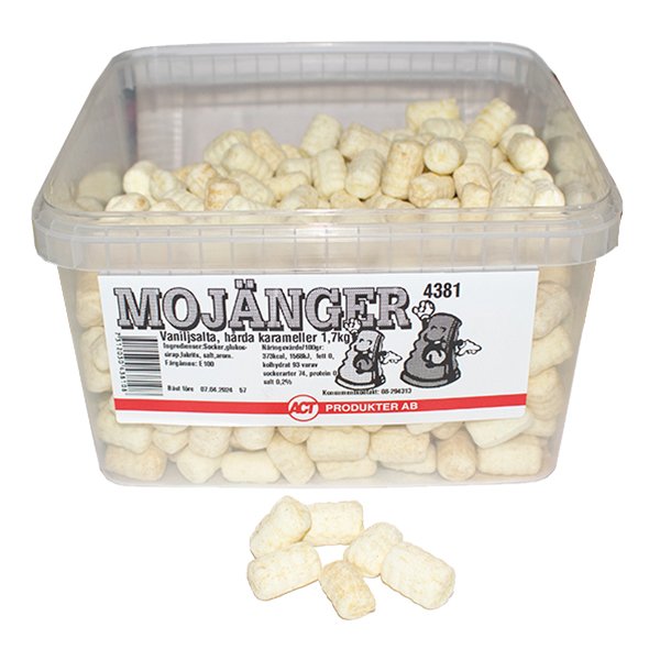 Mojänger Vaniljsalta Storpack - 1,7 kg