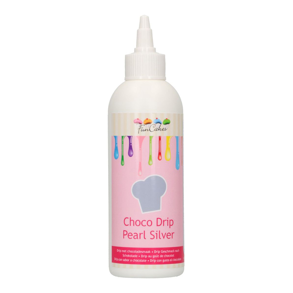 FunCakes Choco Drip Silver - 180 g