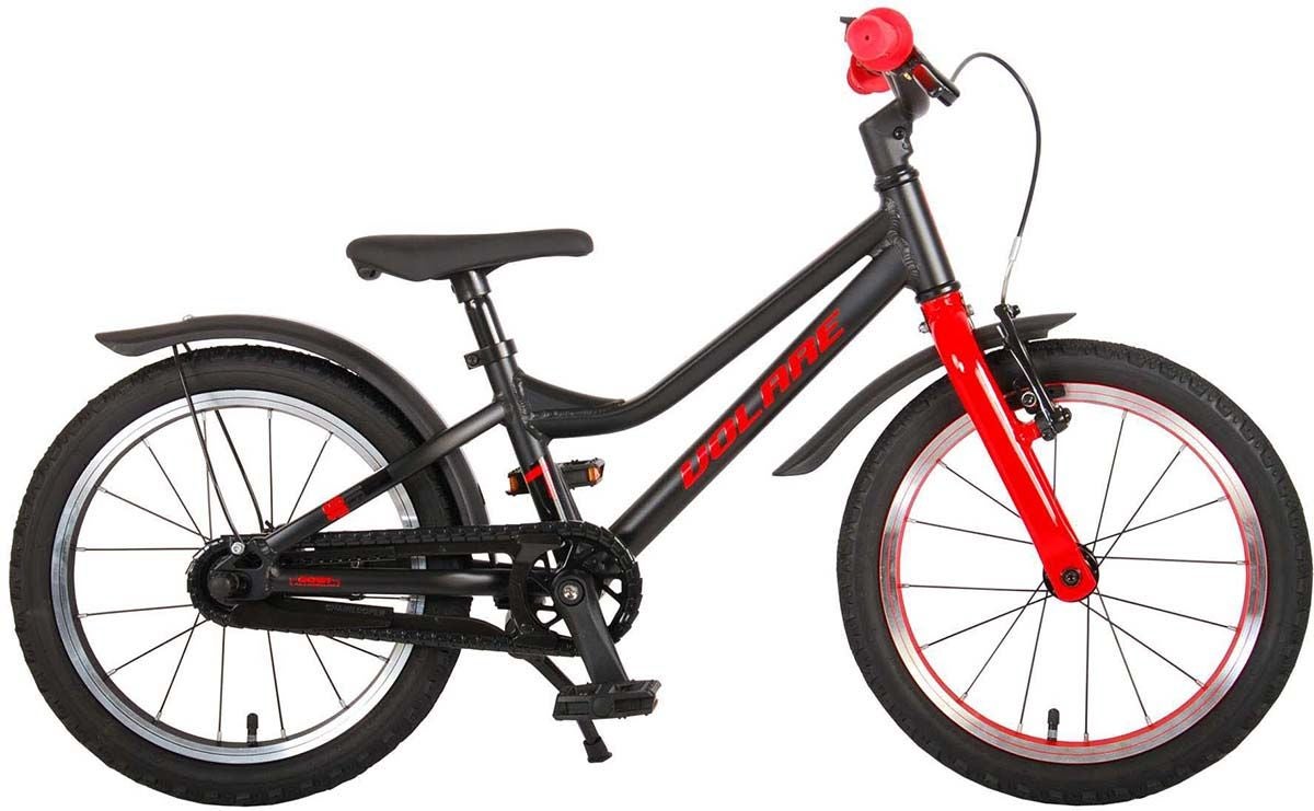 Volare Blaster Barncykel 16 tum, Svart/Röd