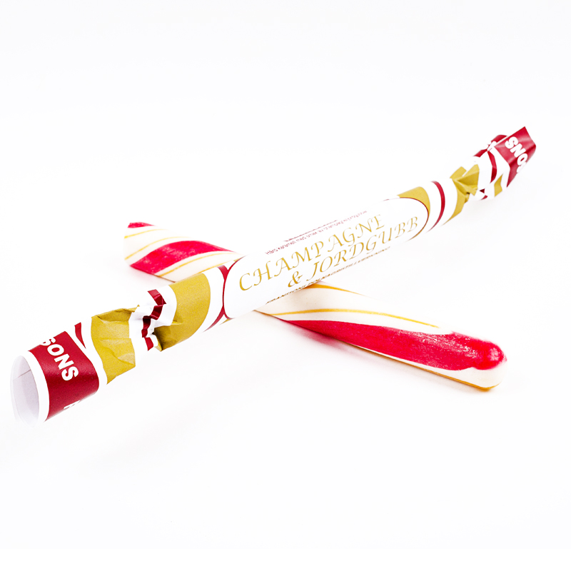 Godis Polkagris "Champagne & Jordgubb" 50g - 24% rabatt