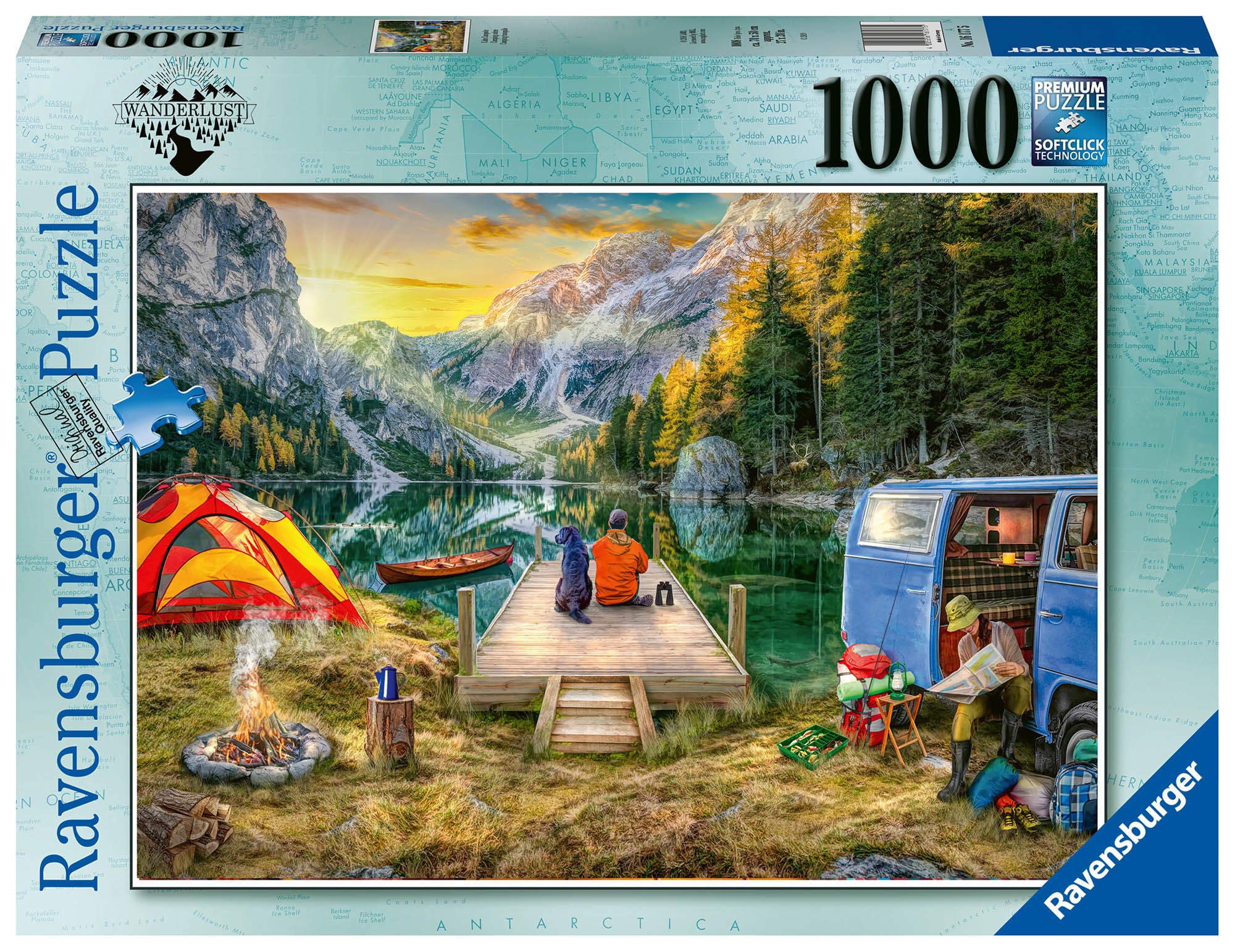 Ravensburger Pussel Lugn Campingplats 1000 Bitar