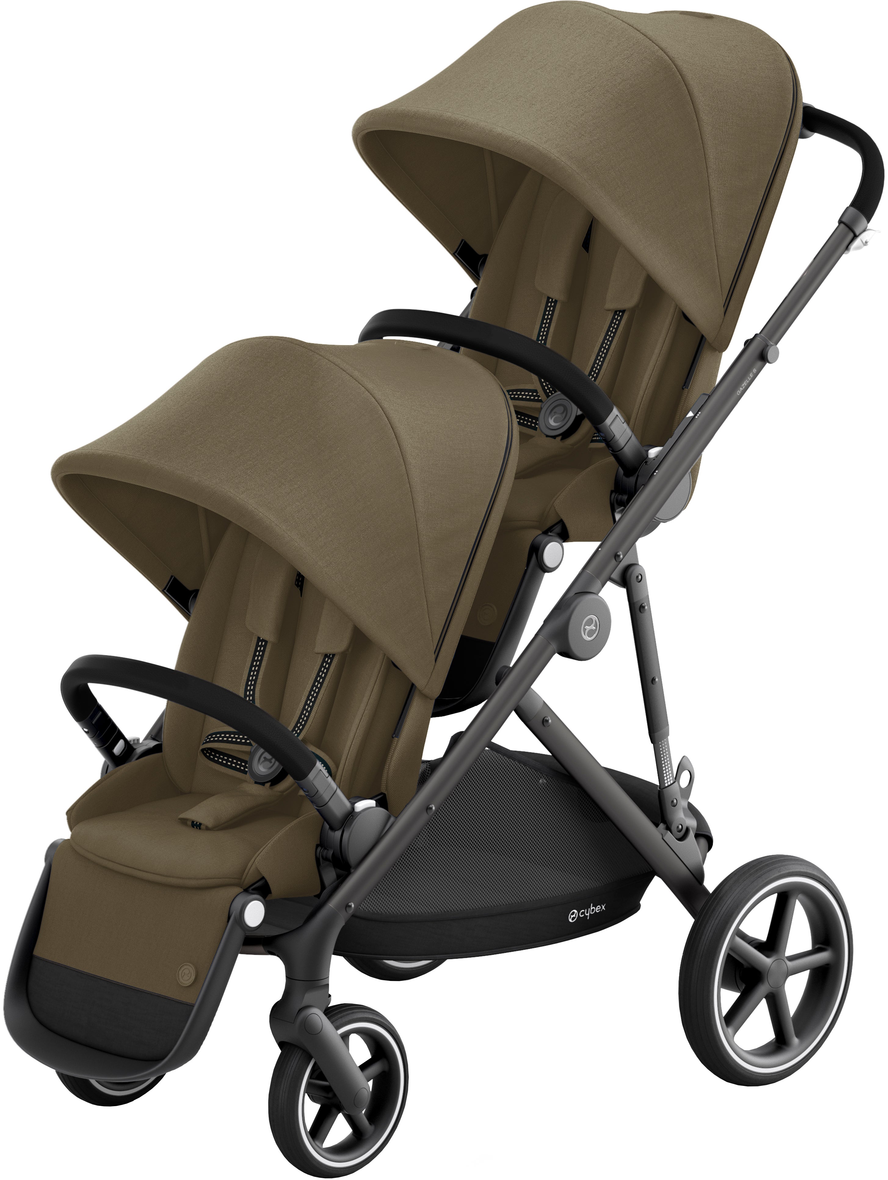 Cybex Gazelle S Syskonvagn Inkl. 2 Sittdelar, Black/ Classic Beige