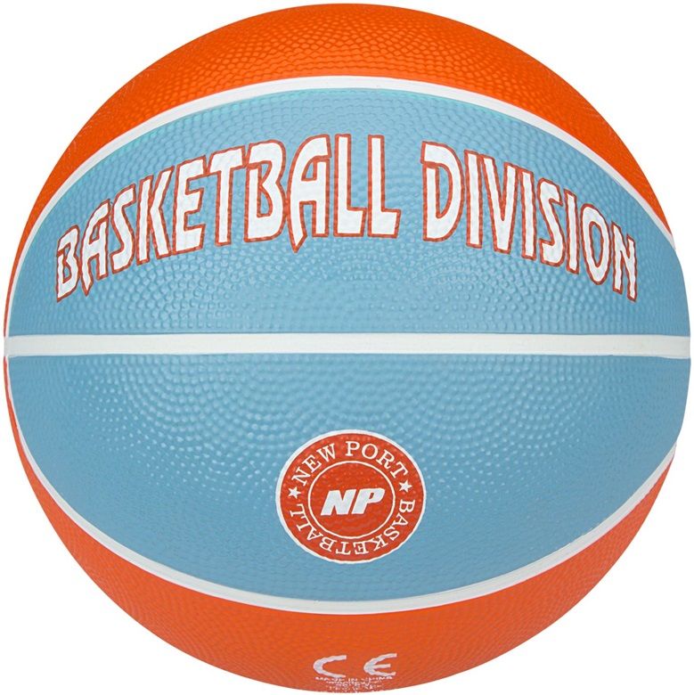 New Port Basketboll Storlek 3, Orange/Ljusblå