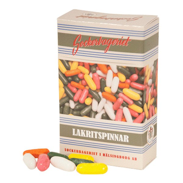 Lakritspinnar i Godisask - 100 gram