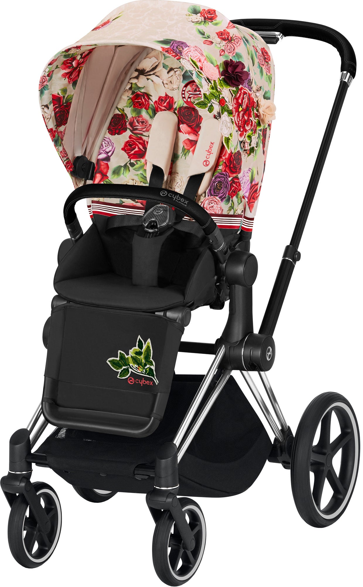 Cybex Priam Sittvagn, Spring Blossom Light/Chrome Black