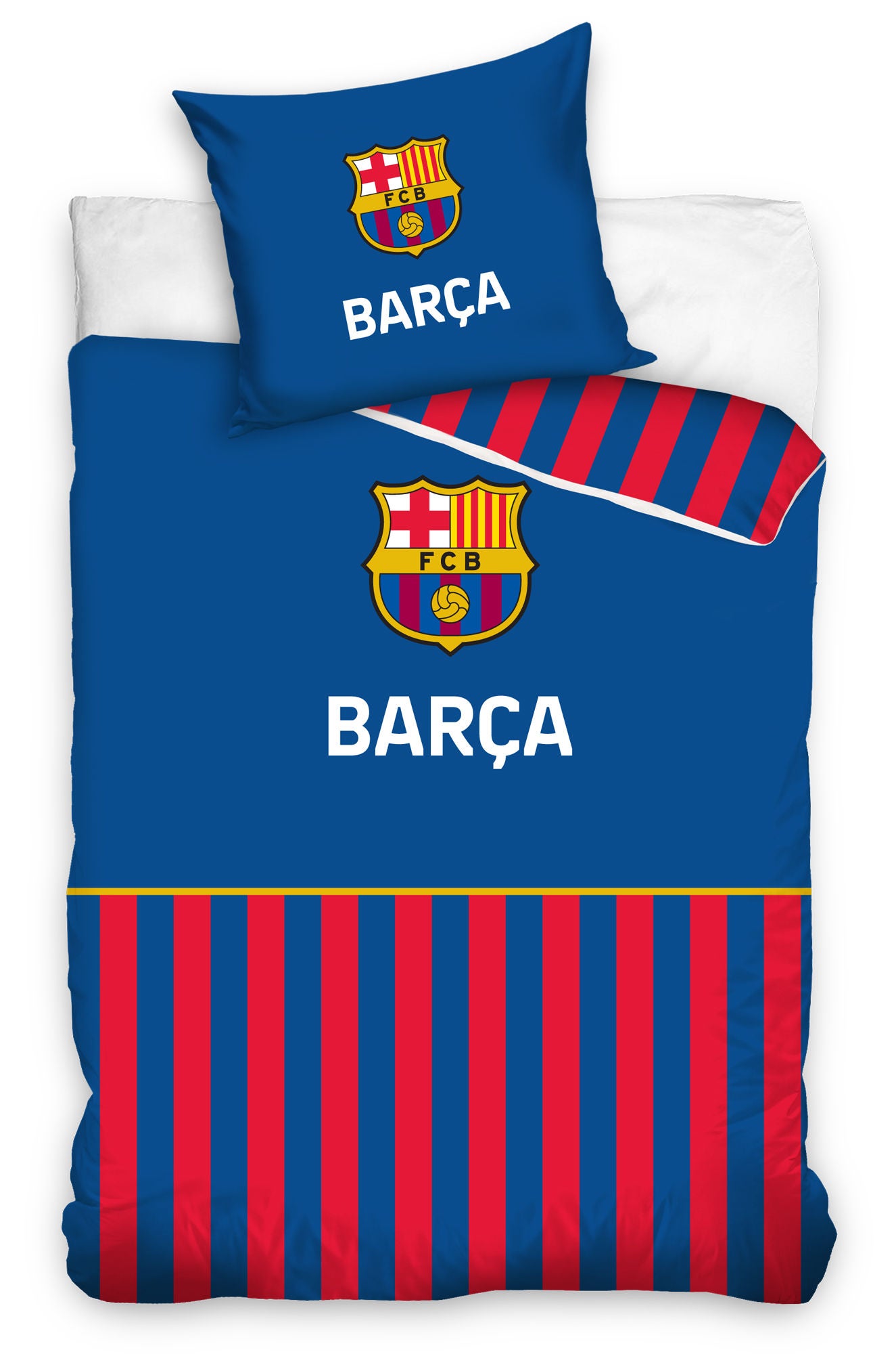 FC Barcelona Påslakanset 150x210 Blå/Röd