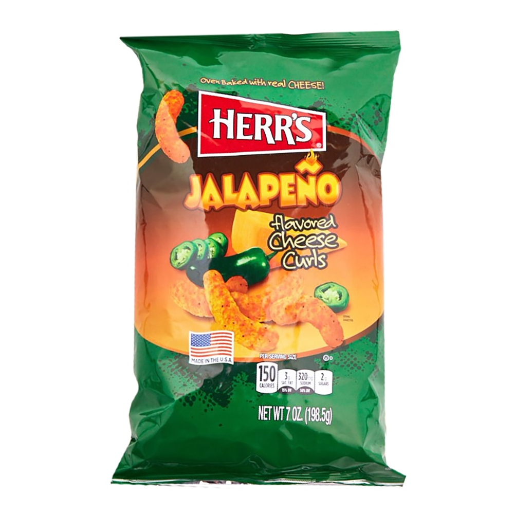 Herr's Jalapeno Cheese Curls - 198 gram