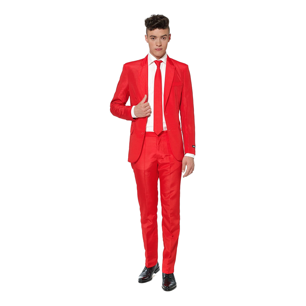 Suitmeister Röd Kostym - Large