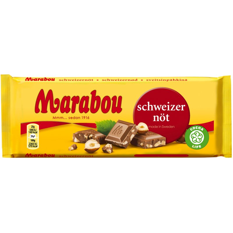 Marabou Chokladkaka Schweizernöt - 33% rabatt