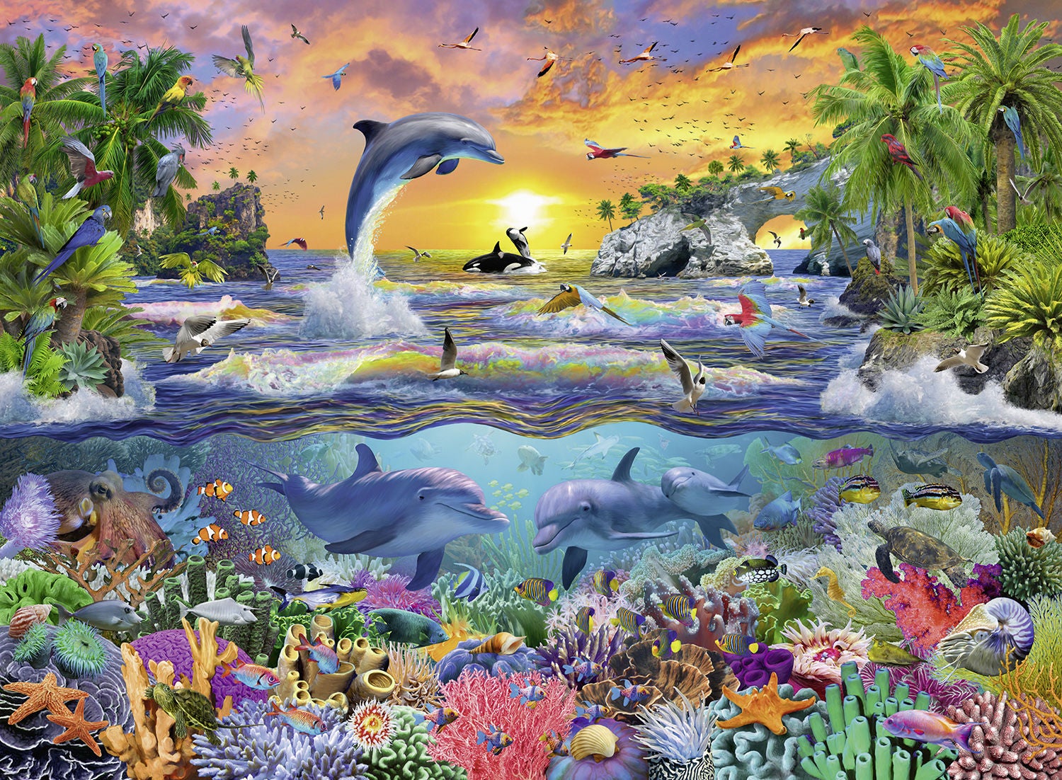 Ravensburger Pussel Tropiskt Paradis 100 Bitar