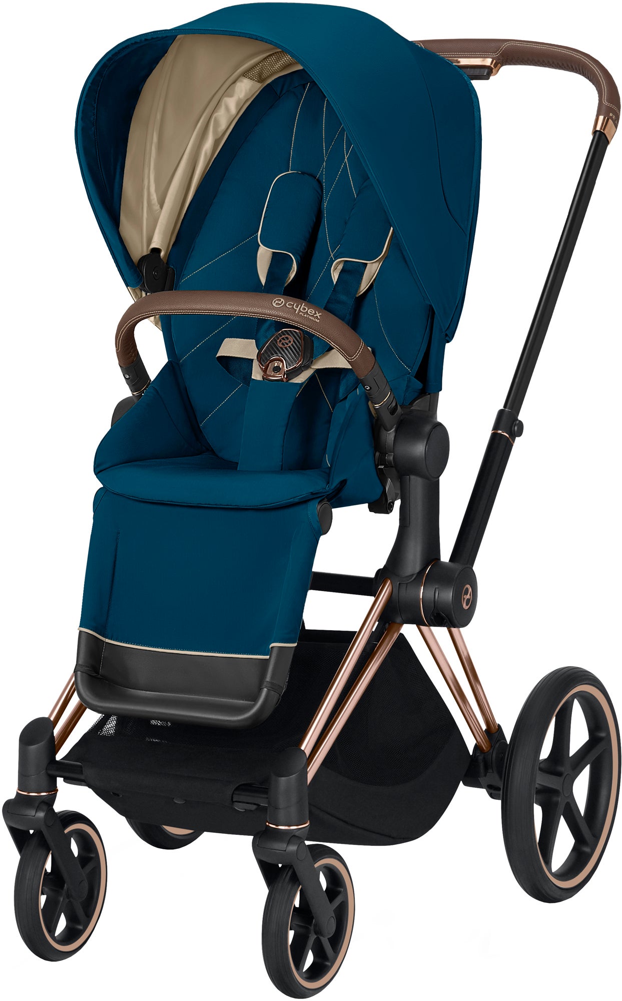 Cybex Priam Sittvagn, Mountain Blue/Rose Gold