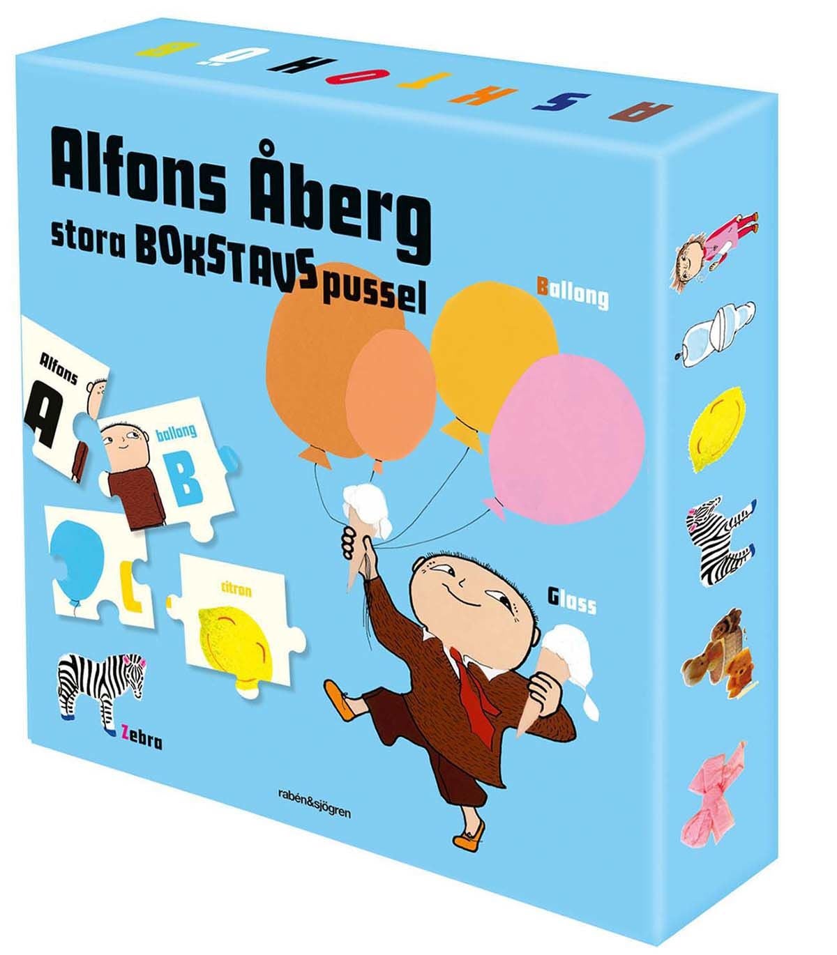Rabén & Sjögren Alfons Åberg Stora Bokstavspussel