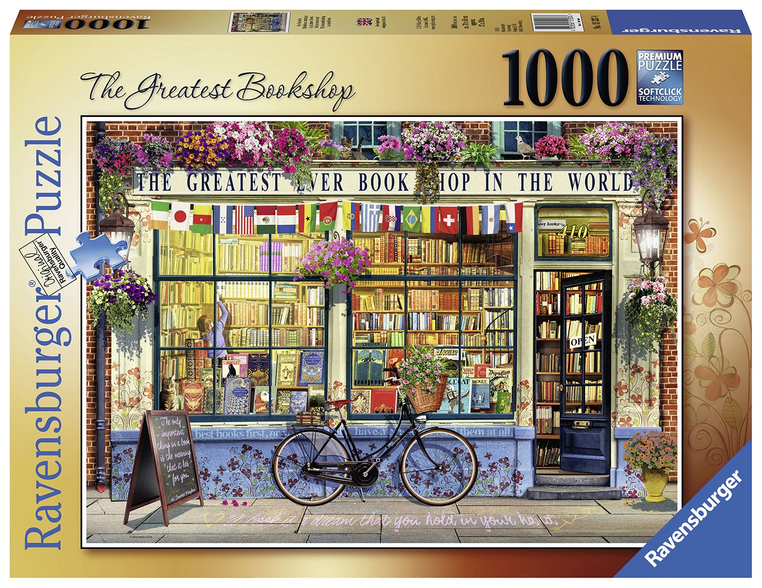 Ravensburger Pussel Den Bästa Bokhandeln 1000 Bitar