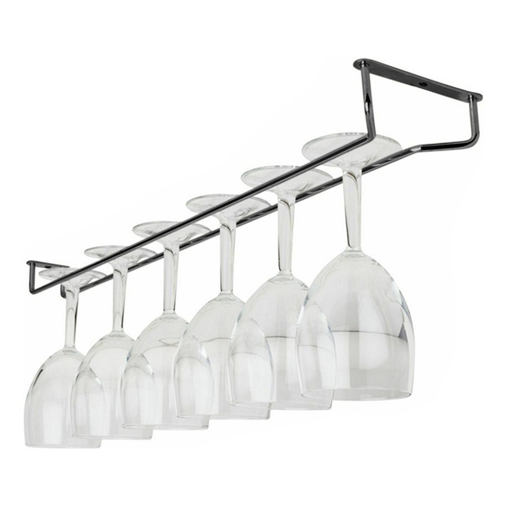 Vinglasrack i Svart - 38 cm