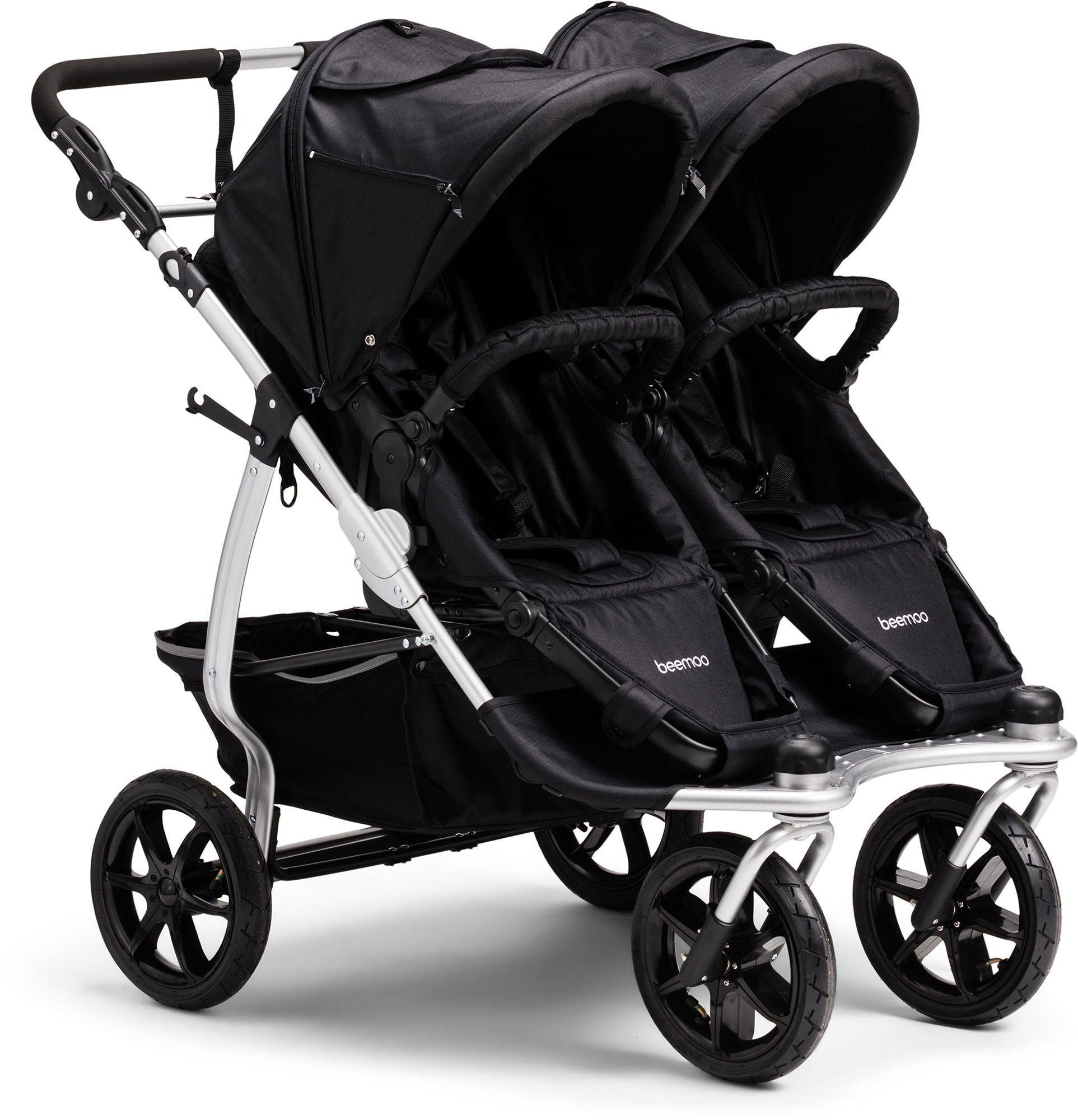 Beemoo L.A. Syskonvagn 2019, Black/Silver