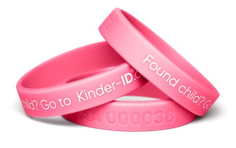 KinderID Säkerhetsarmband, Pink