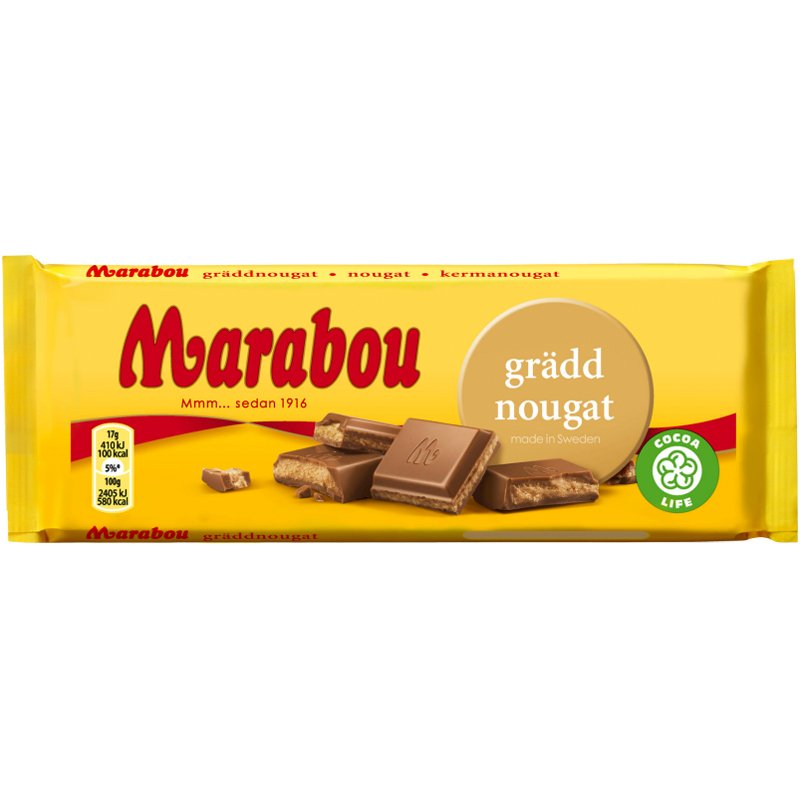 Marabou Chokladkaka "Gräddnougat" 100g - 33% rabatt