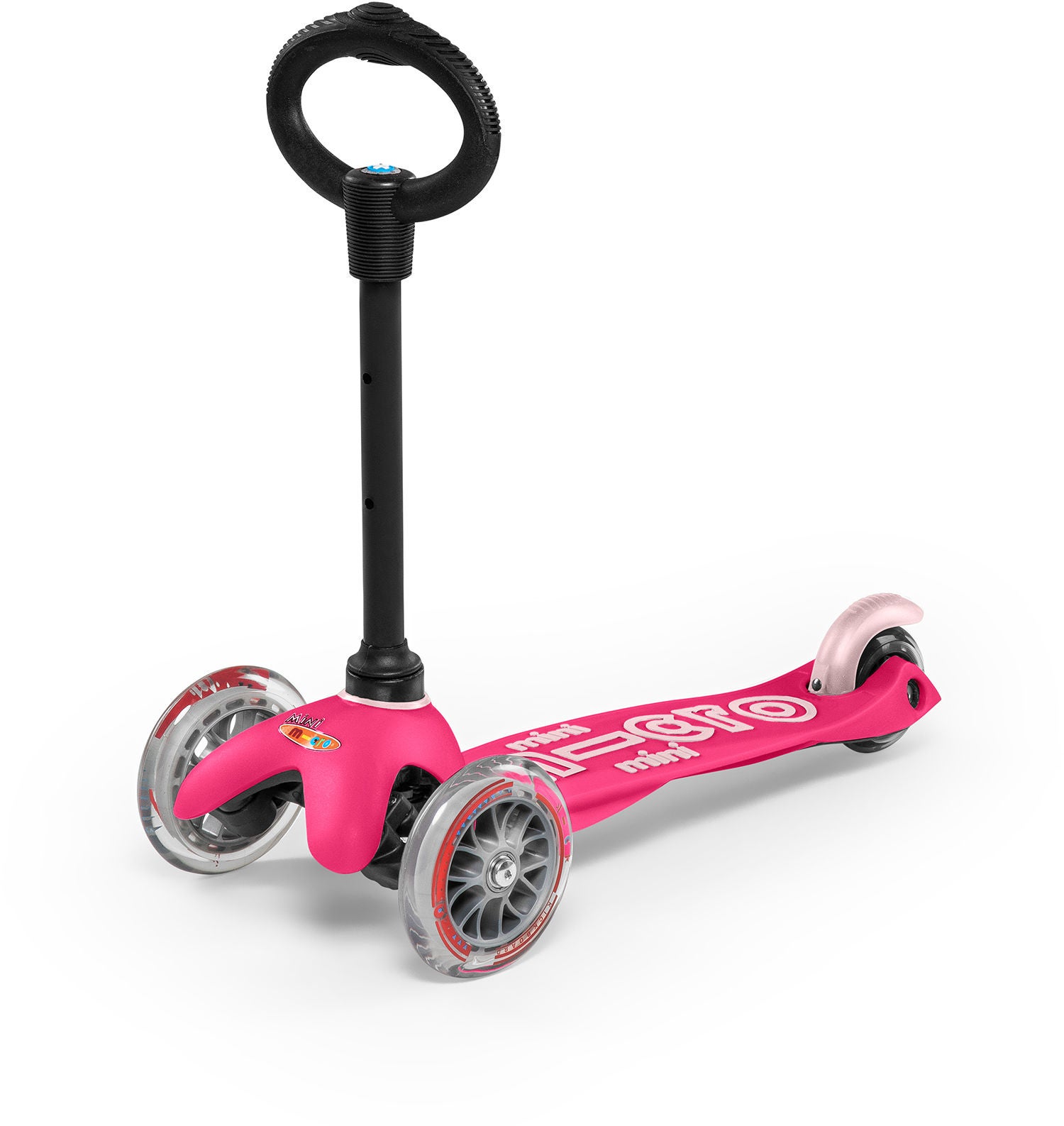 Micro Sparkcykel Trehjuling Mini 3-i-1 Deluxe, Rosa