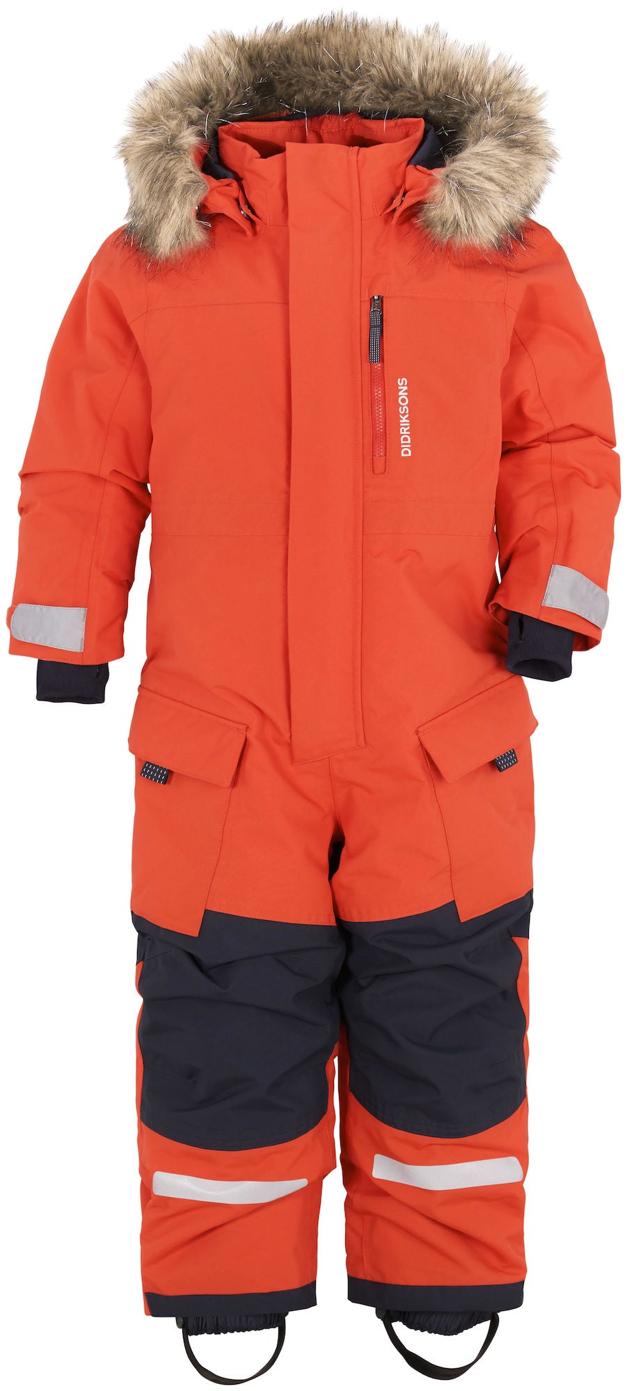 Didriksons Polarbjörnen Overall, Poppy Red, 80