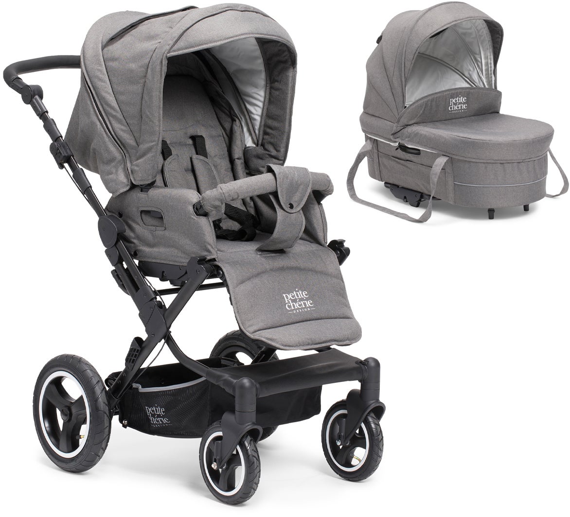 Petite Chérie Solide S Duovagn, Dark Grey Melange