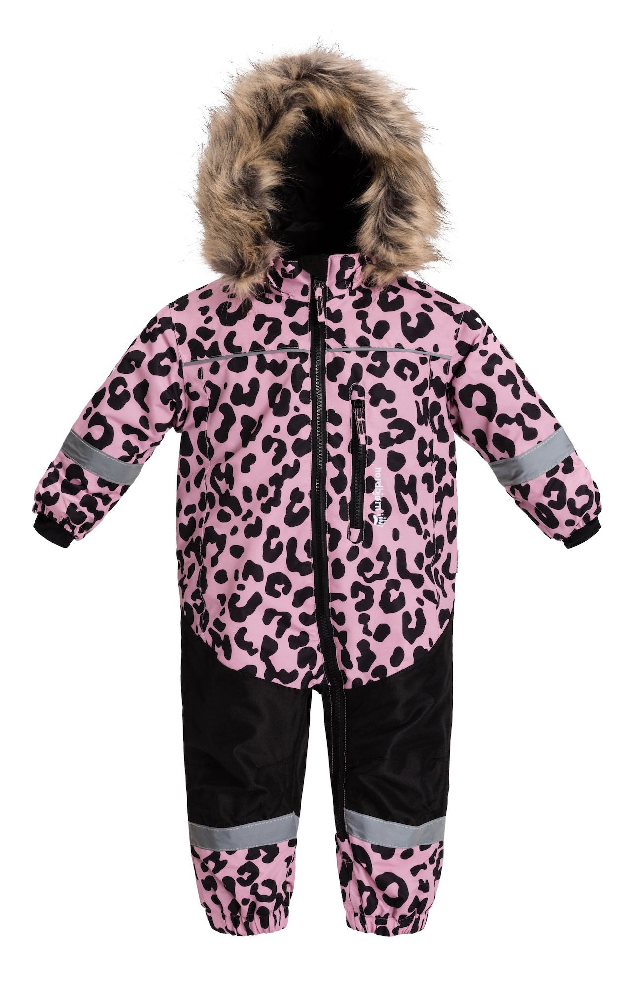 Nordbjörn Igloo Babyoverall, Pink Nectar Leopard 68