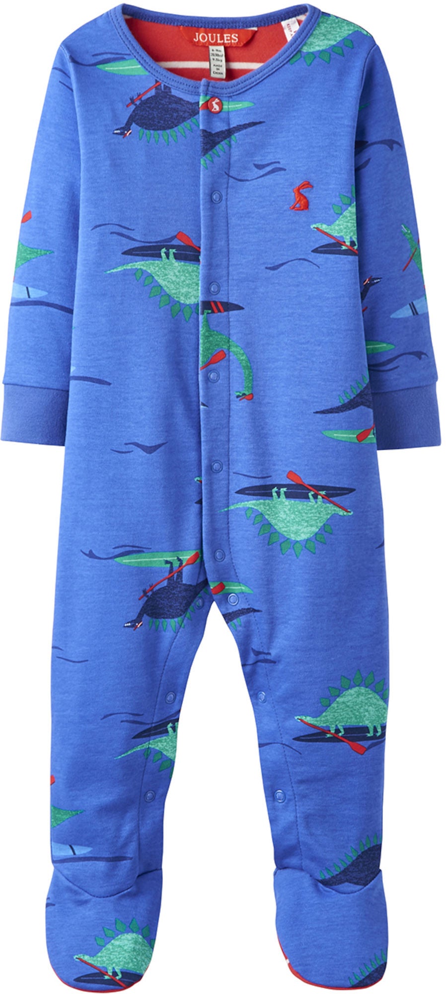 Tom Joule Jumpsuit, Blue Dino Paddle 1-3mån