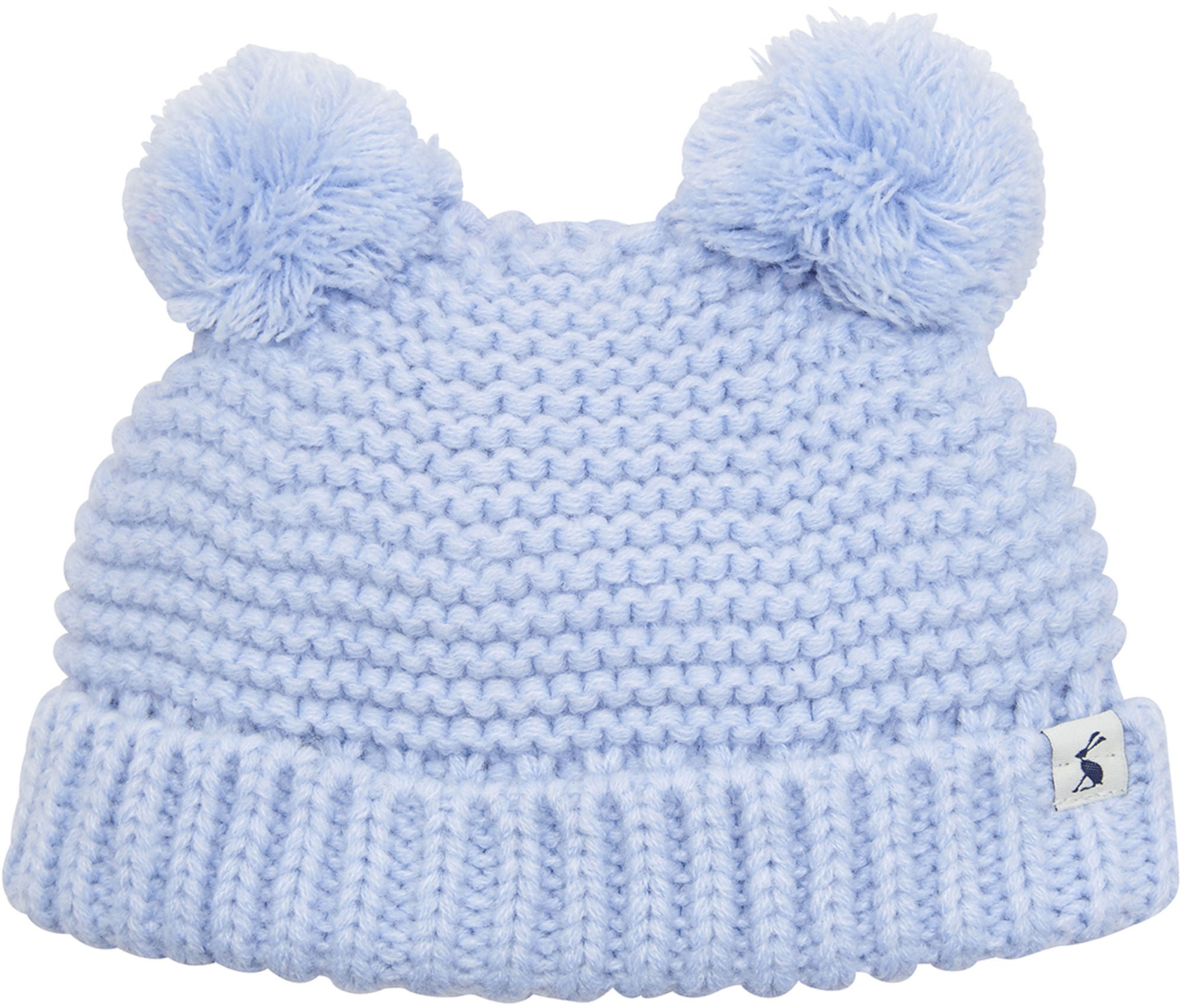Tom Joule Double Pom Pom Mössa, Sky Blue 1-2år
