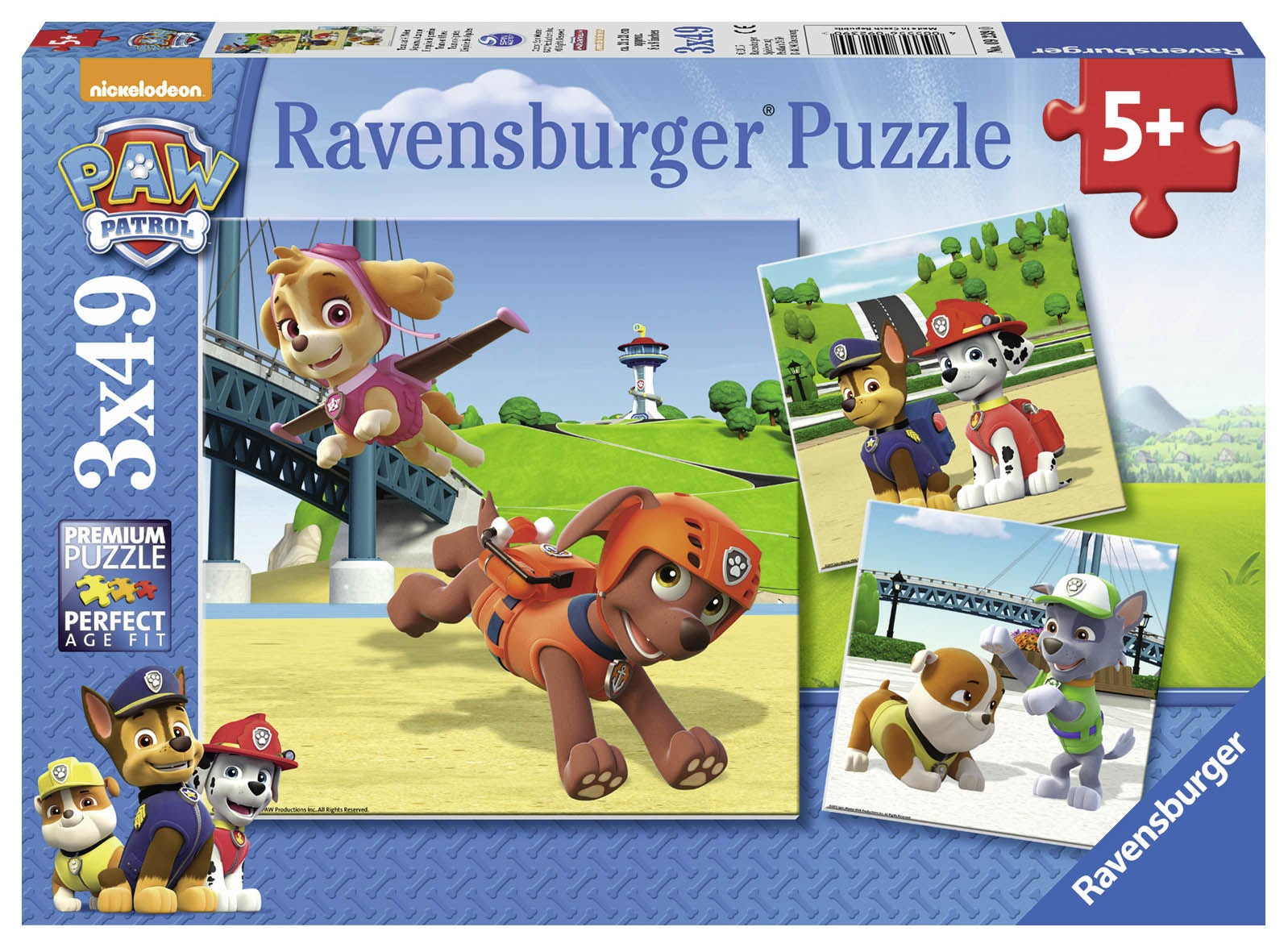 Ravensburger Pussel Paw Patrol 3x49 Bitar