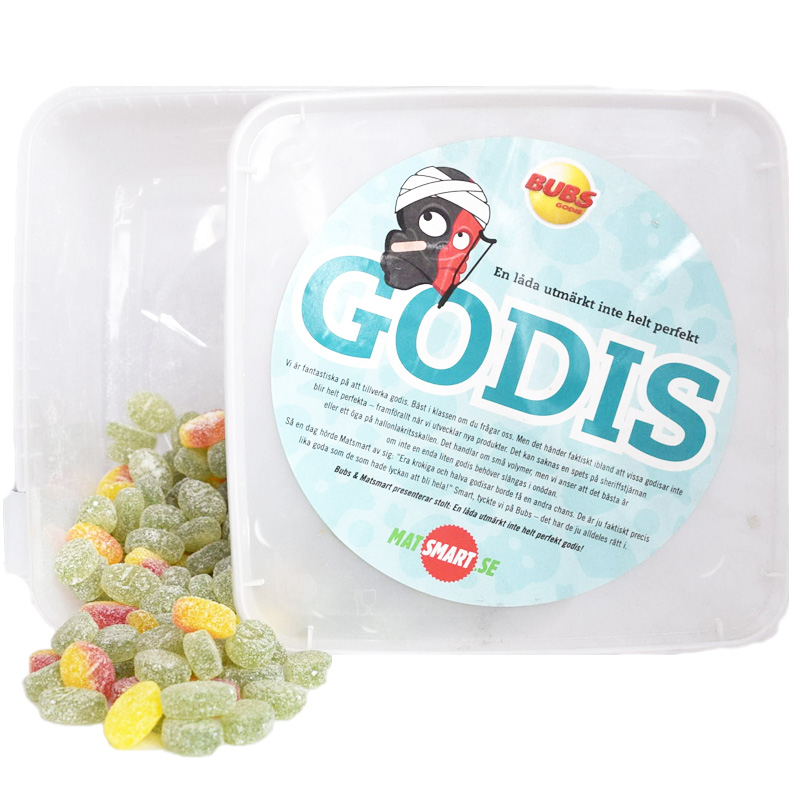 Hel Låda "Sour Mixed Fruit Ovals" 1,5kg - 51% rabatt