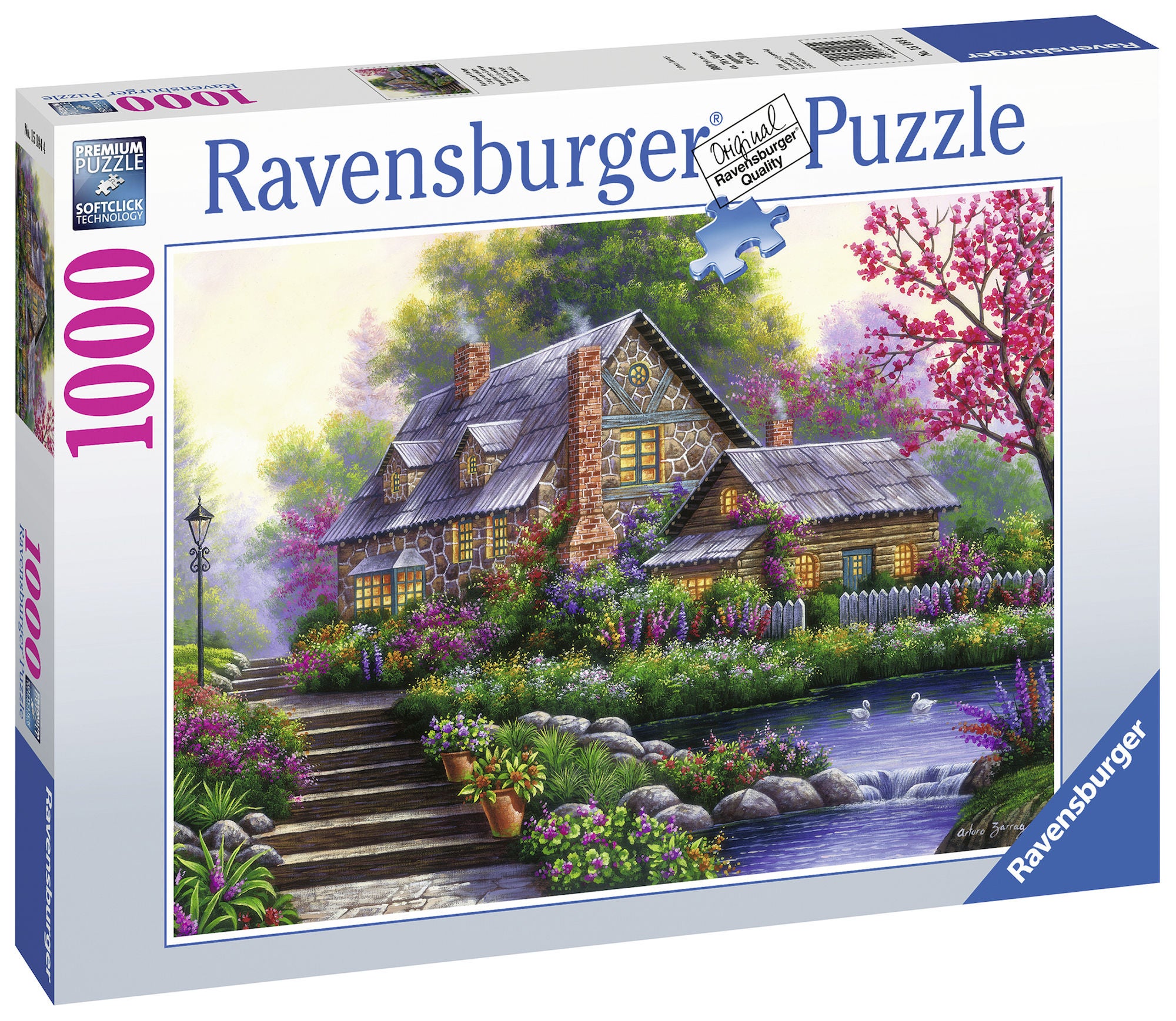 Ravensburger Pussel Romantisk Stuga 1000 Bitar