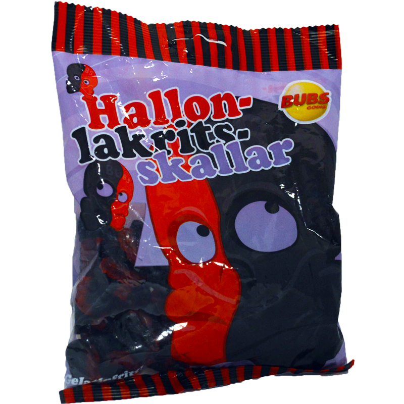 Hallonlakritsskallar - 50% rabatt