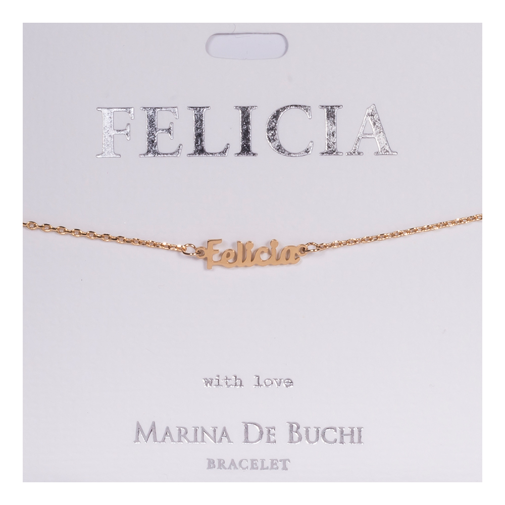 Namnarmband Guld - Felicia