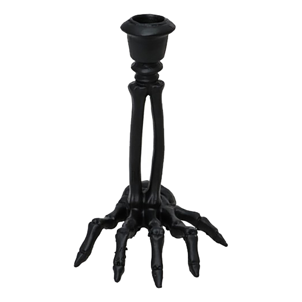 Ljusstake Skeletthand Svart - 1-pack