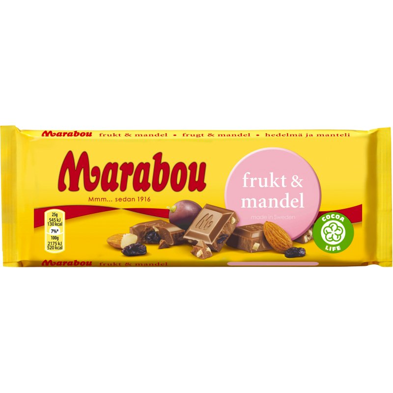 Marabou Chokladkaka Frukt & Mandel - 33% rabatt