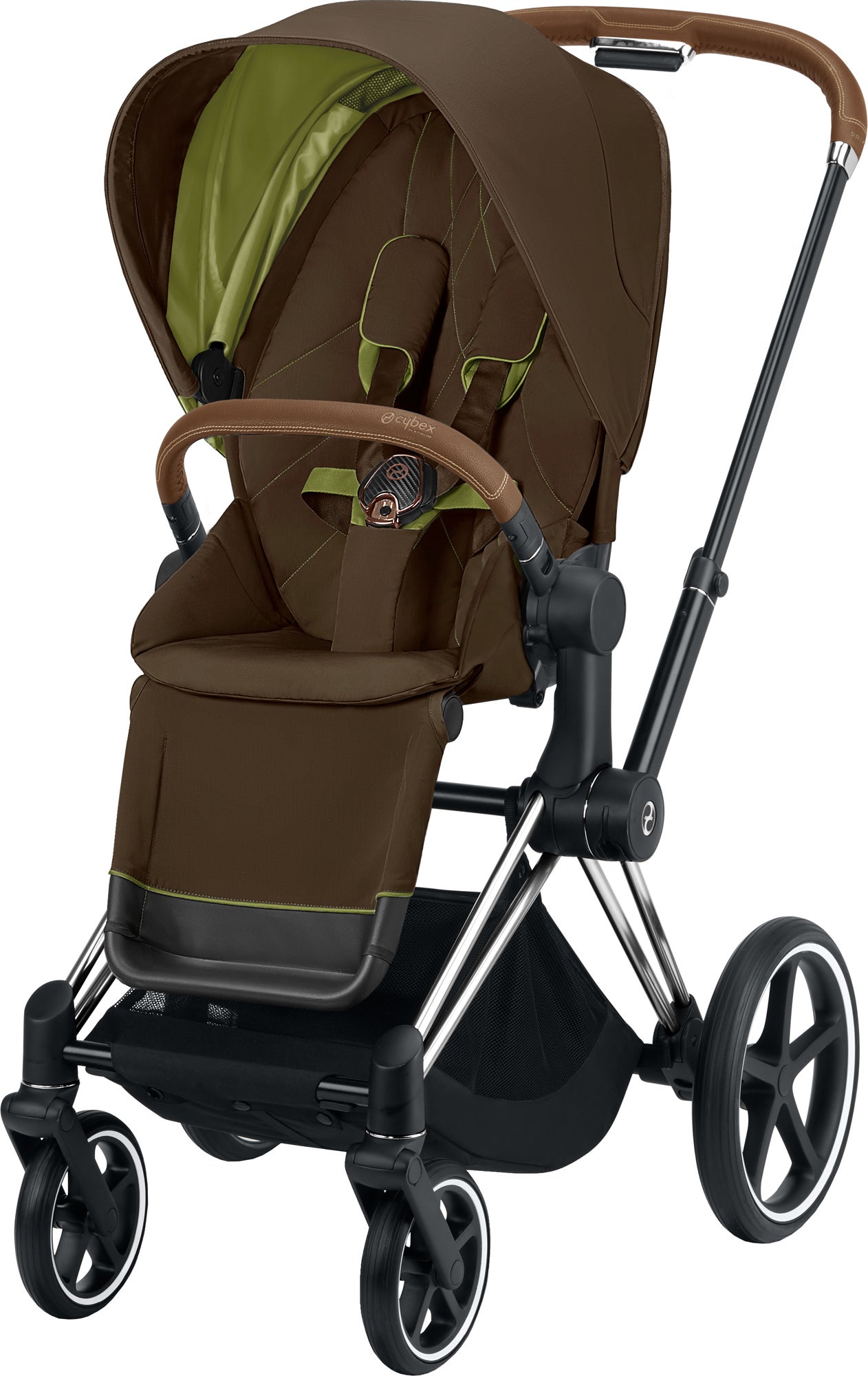 Cybex Priam Sittvagn, Khaki Green/Chrome Brown