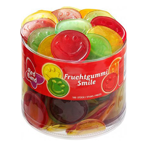 Red Band Frukt Smiley - 1200 g