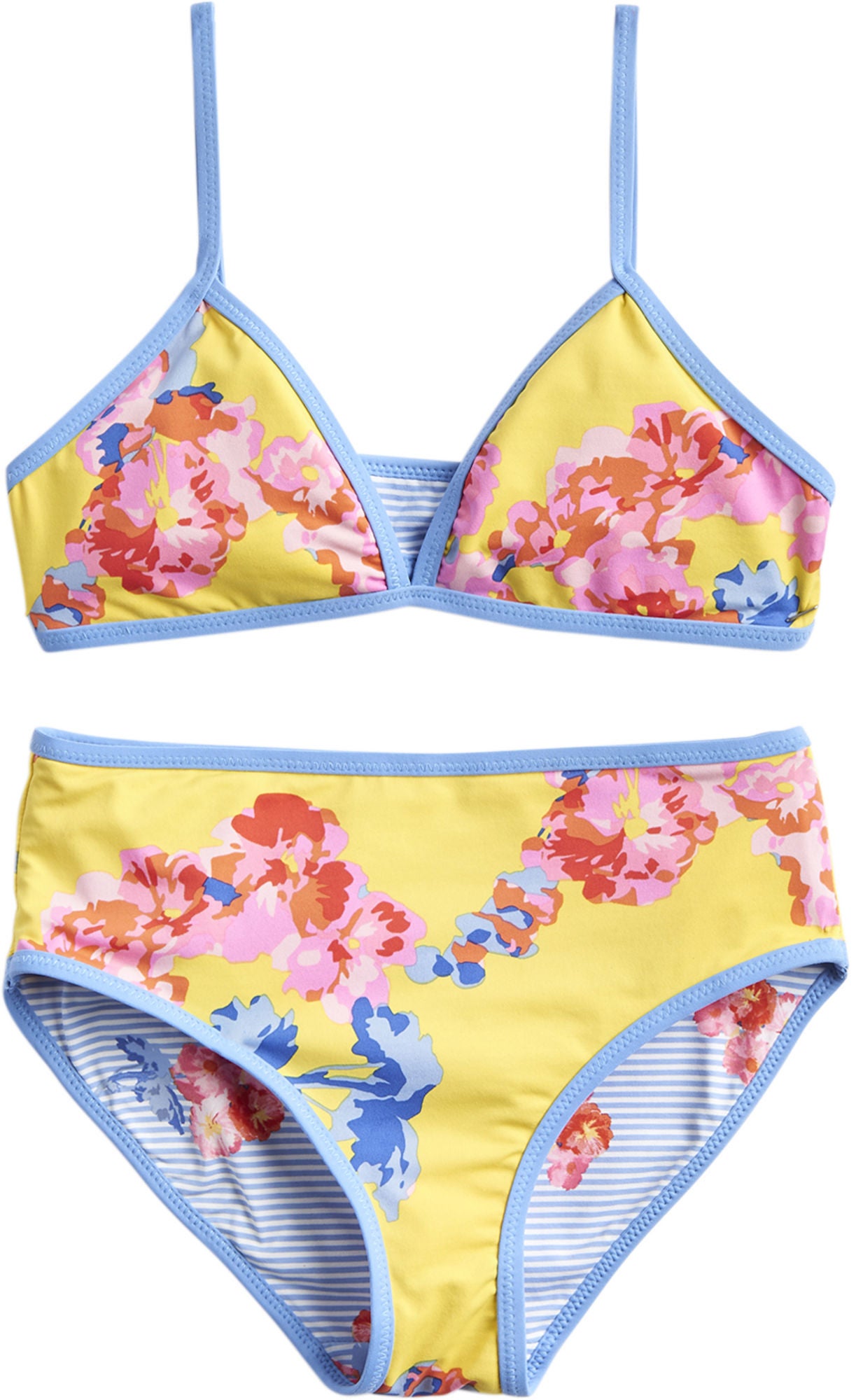 Tom Joules Tvåsidig Bikini, Yellow Floral 3 År