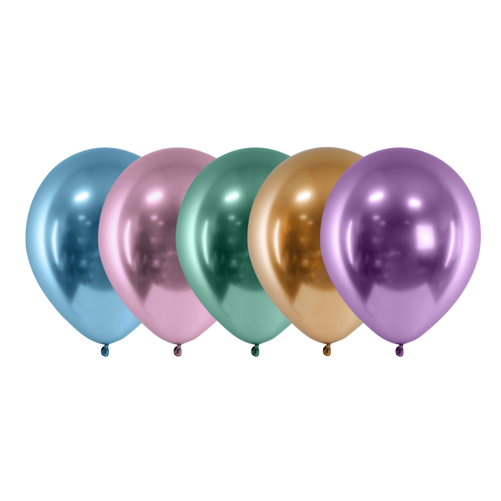 Ballongkombo Krom - 10-pack