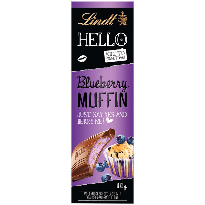 Mjölkchoklad "Blueberry Muffin" 100g - 60% rabatt