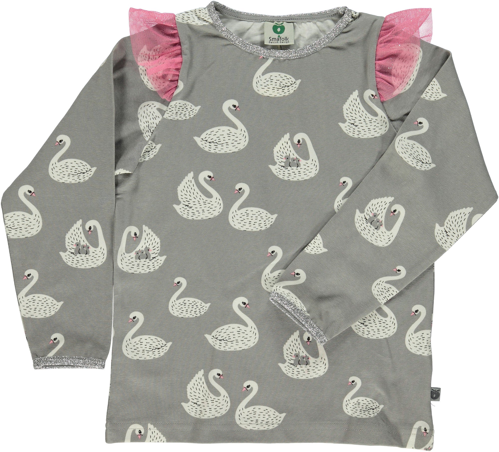 Småfolk T-Shirt, Sea Pink 1-2 år