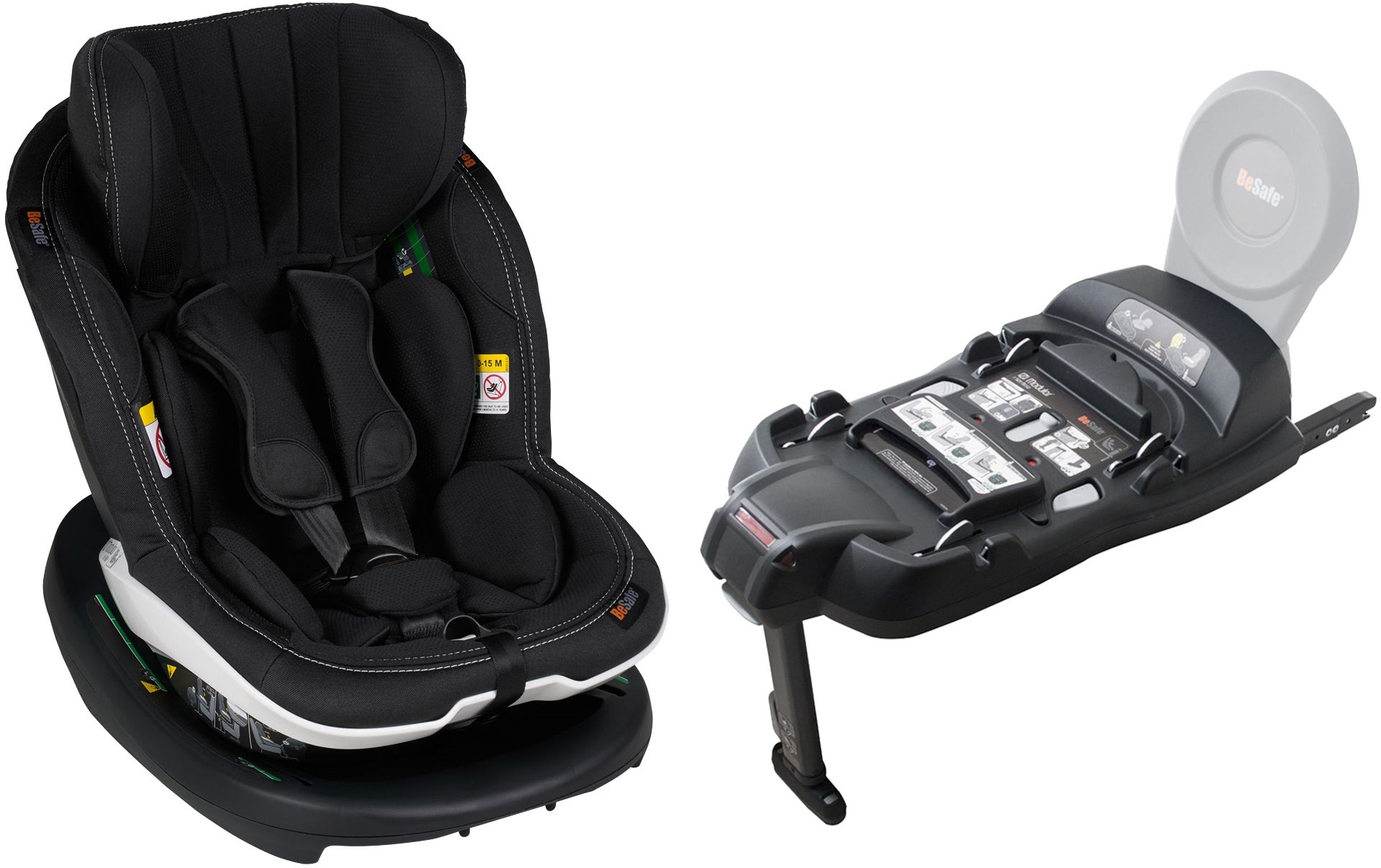 BeSafe iZi Modular RF X1 Ink. Bas, Premium Car Interior Black
