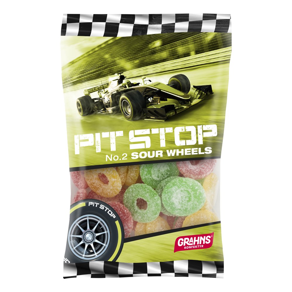 Pit Stop Sour Wheels - 160 gram