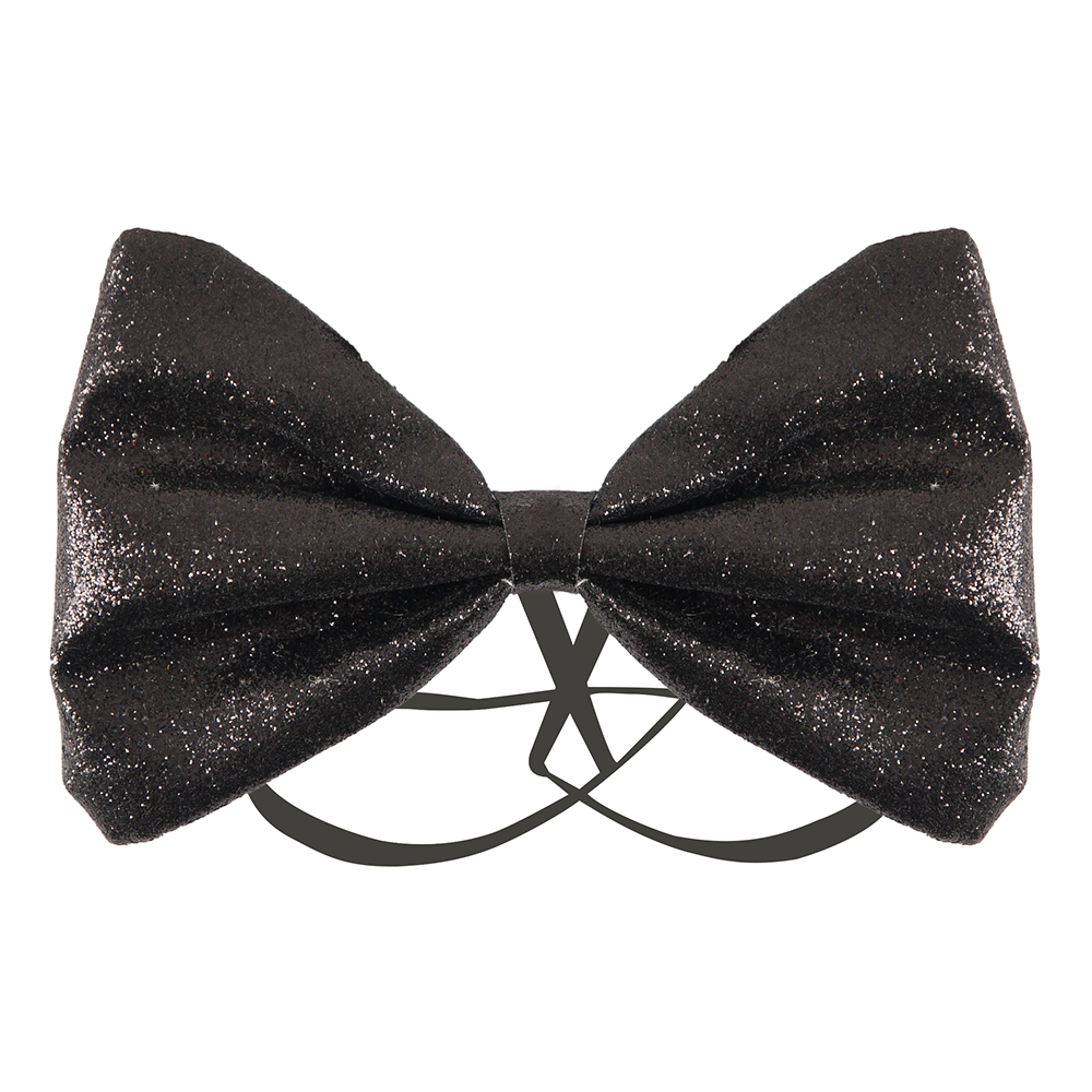 Fluga Glitter Svart